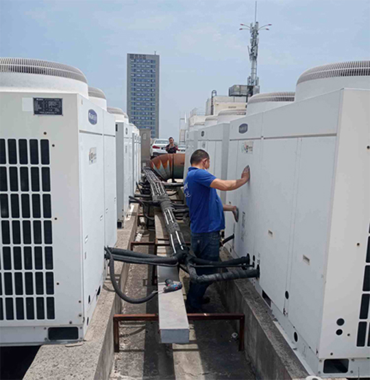 景泰中央空调制热和不制冷系统维修方法